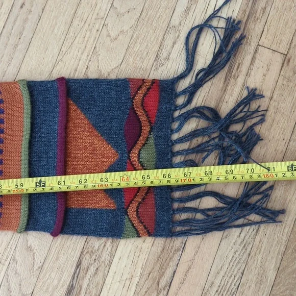 Gorgeous Peruvian Alpaca Scarf, Unisex, Like New, 8x66